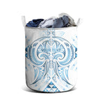 Maori Rugby Custom Ngaru Mangopare Laundry Basket Kahui Whetu Niho Taniwha Motif