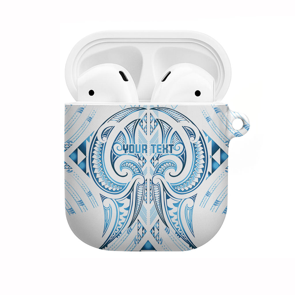 Maori Rugby Custom Ngaru Mangopare AirPods Case Kahui Whetu Niho Taniwha Motif