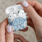Maori Rugby Custom Ngaru Mangopare AirPods Case Kahui Whetu Niho Taniwha Motif