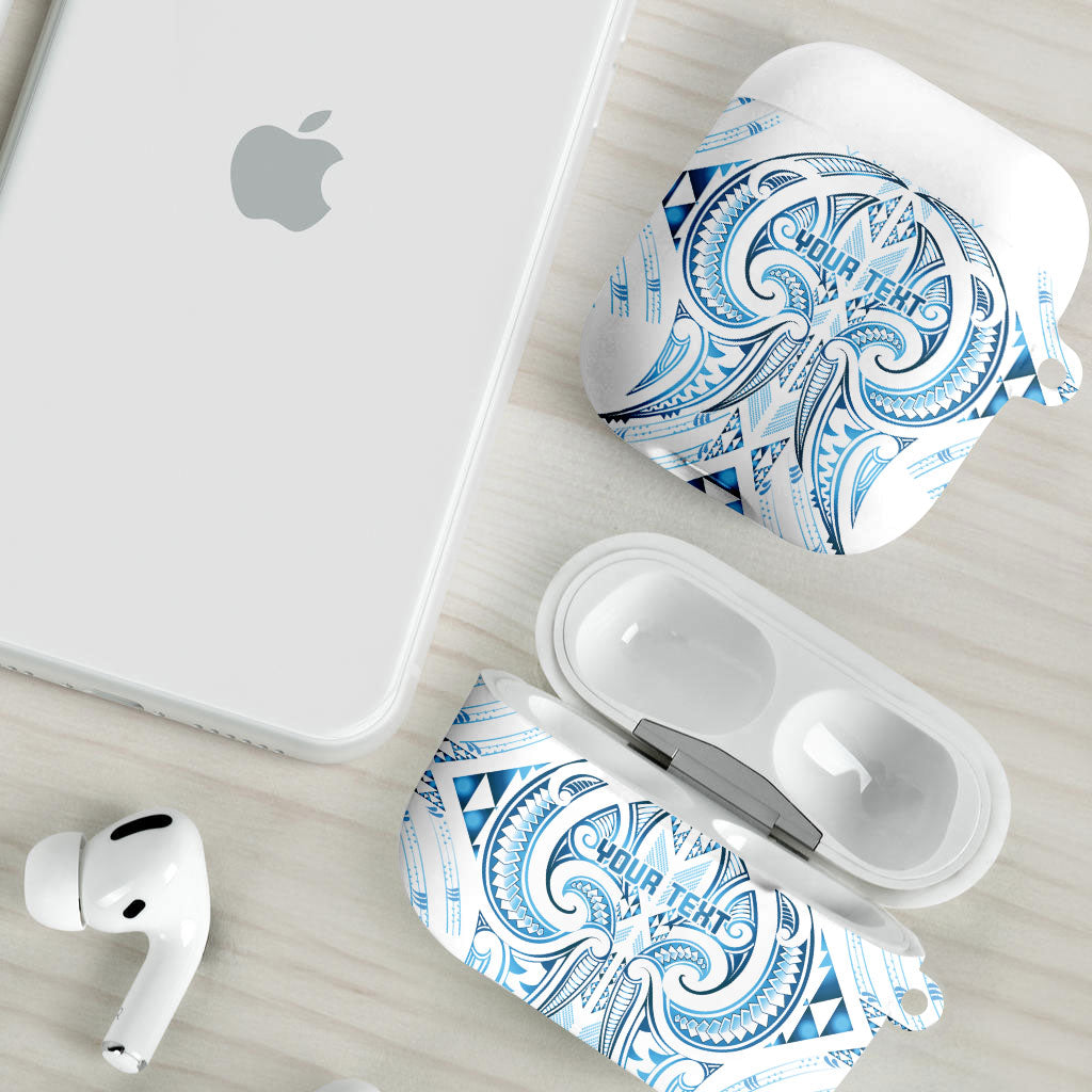 Maori Rugby Custom Ngaru Mangopare AirPods Case Kahui Whetu Niho Taniwha Motif