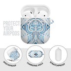 Maori Rugby Custom Ngaru Mangopare AirPods Case Kahui Whetu Niho Taniwha Motif
