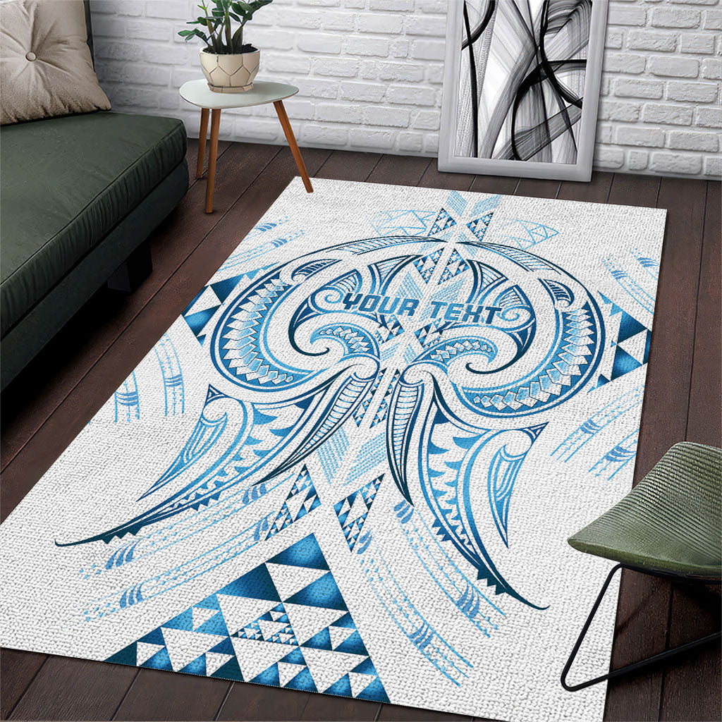 Maori Rugby Custom Ngaru Mangopare Area Rug Kahui Whetu Niho Taniwha Motif