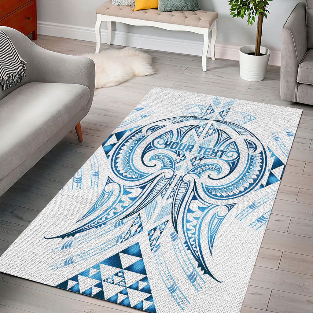 Maori Rugby Custom Ngaru Mangopare Area Rug Kahui Whetu Niho Taniwha Motif