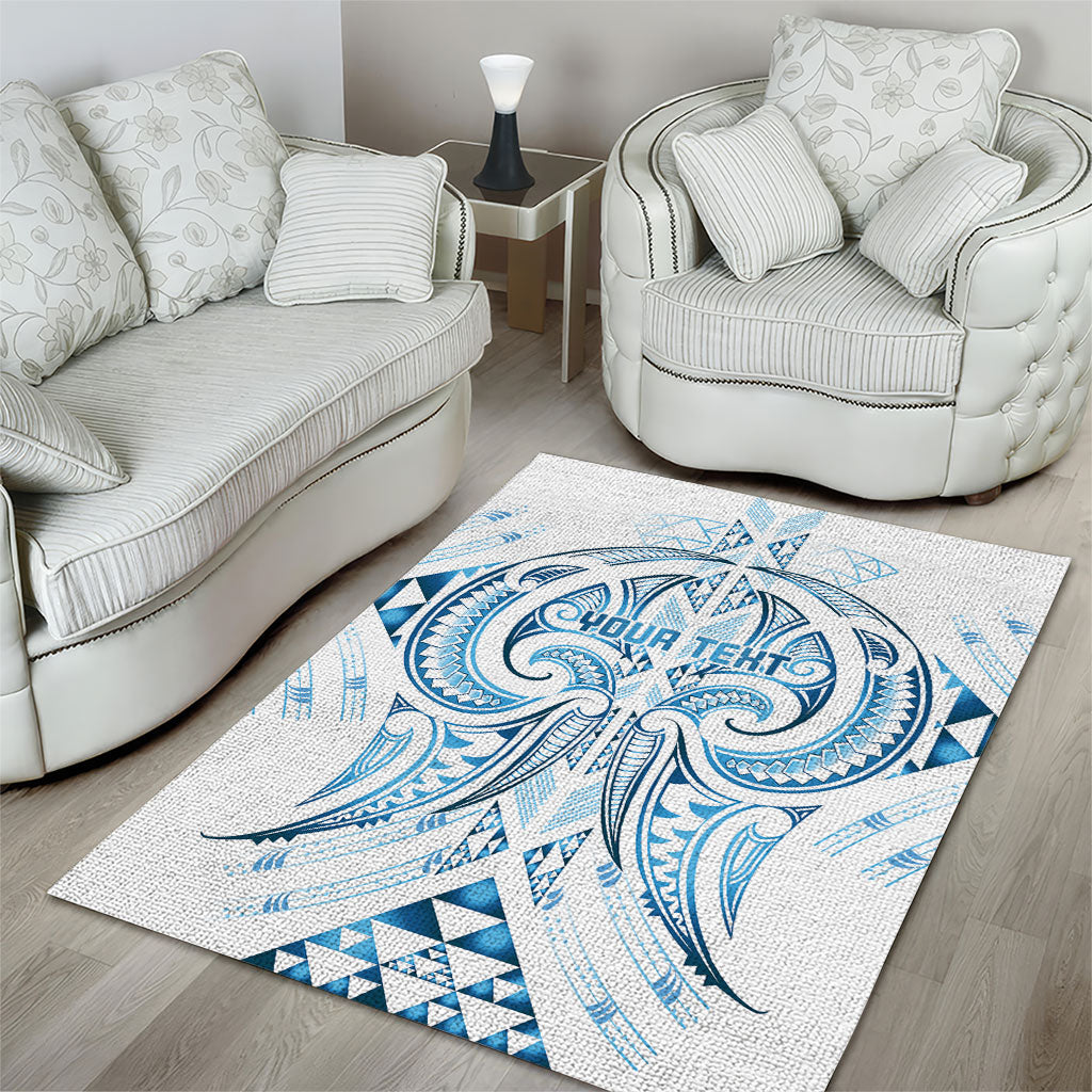 Maori Rugby Custom Ngaru Mangopare Area Rug Kahui Whetu Niho Taniwha Motif