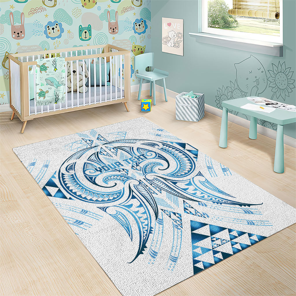 Maori Rugby Custom Ngaru Mangopare Area Rug Kahui Whetu Niho Taniwha Motif