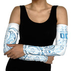 Maori Rugby Custom Ngaru Mangopare Arm Sleeves Kahui Whetu Niho Taniwha Motif