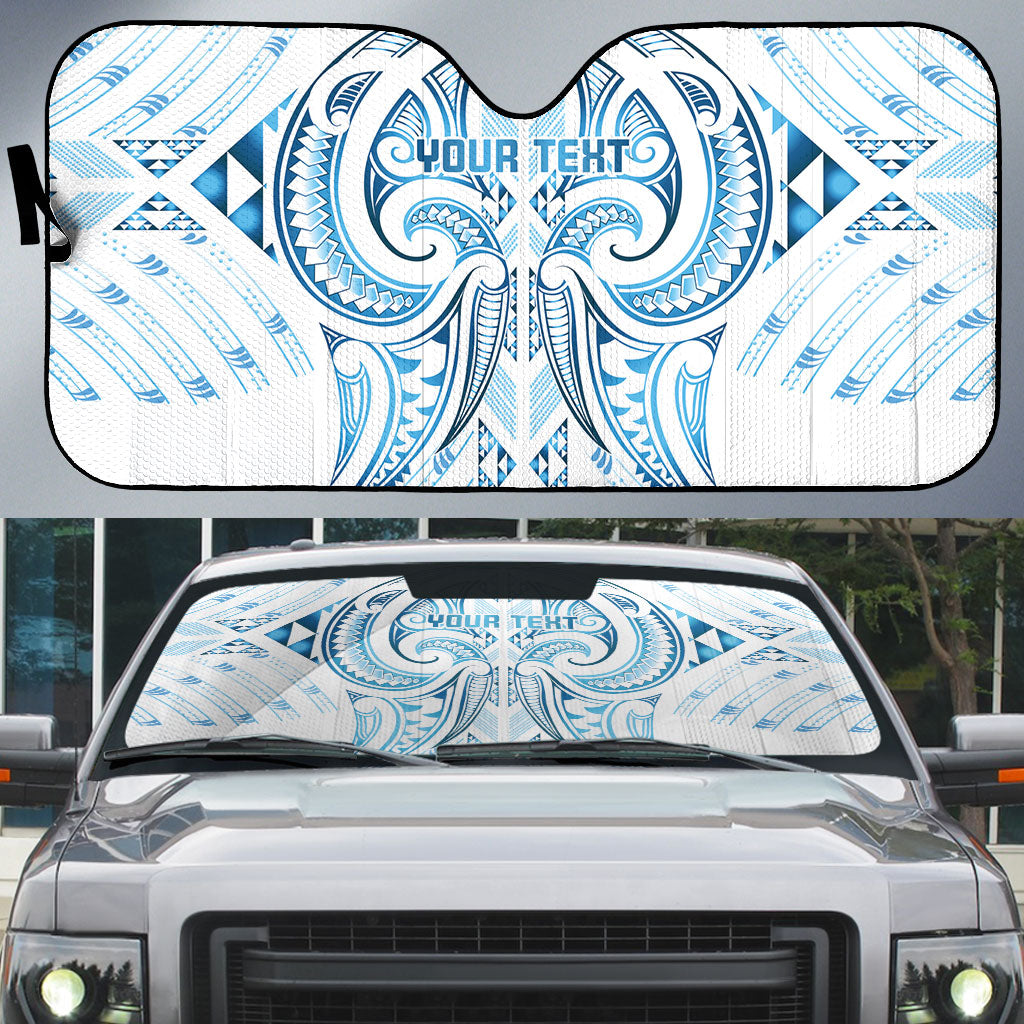 Maori Rugby Custom Ngaru Mangopare Auto Sun Shade Kahui Whetu Niho Taniwha Motif
