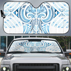 Maori Rugby Custom Ngaru Mangopare Auto Sun Shade Kahui Whetu Niho Taniwha Motif