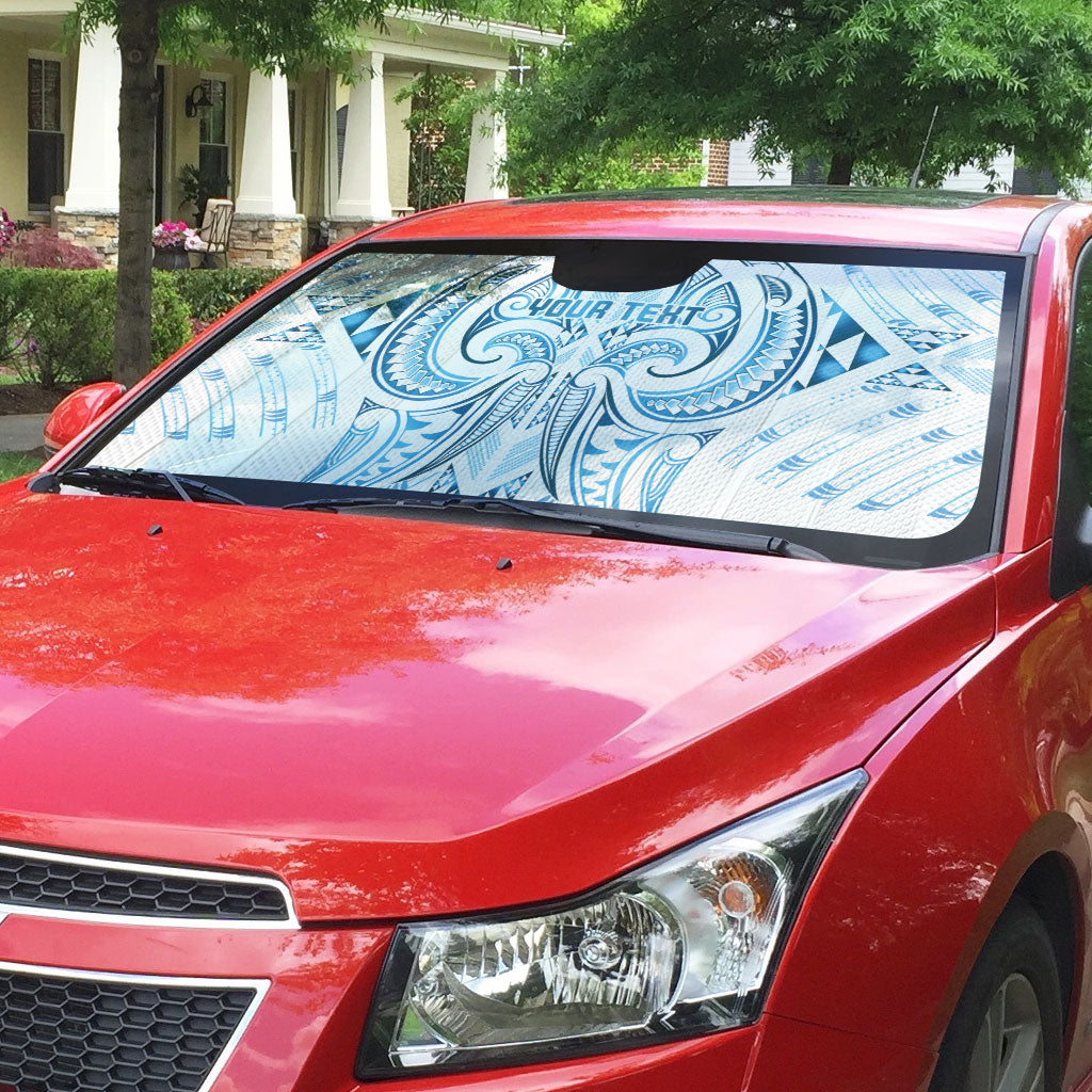 Maori Rugby Custom Ngaru Mangopare Auto Sun Shade Kahui Whetu Niho Taniwha Motif