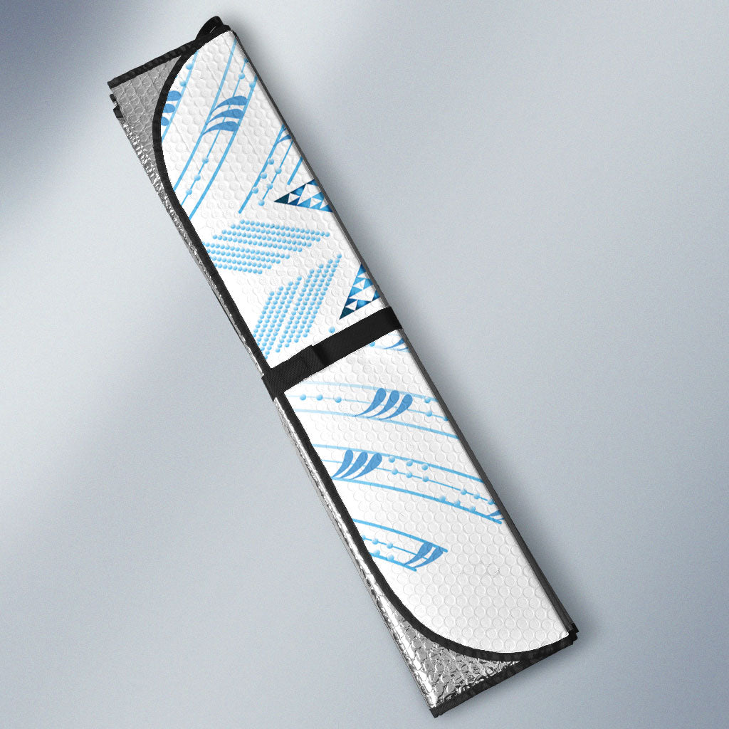 Maori Rugby Custom Ngaru Mangopare Auto Sun Shade Kahui Whetu Niho Taniwha Motif