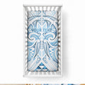 Maori Rugby Custom Ngaru Mangopare Baby Bed Cover Kahui Whetu Niho Taniwha Motif