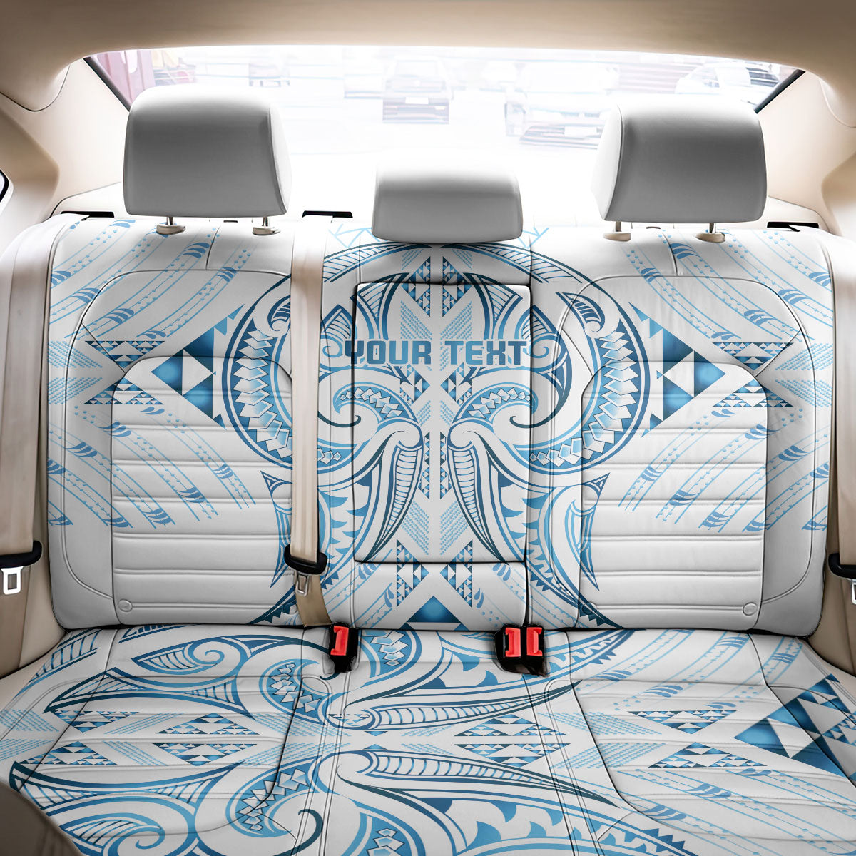 Maori Rugby Custom Ngaru Mangopare Back Car Seat Cover Kahui Whetu Niho Taniwha Motif