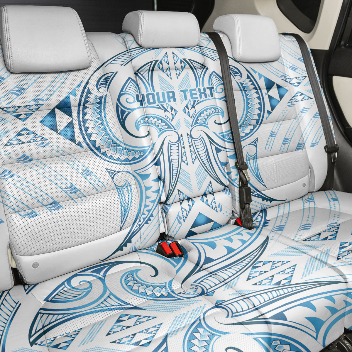 Maori Rugby Custom Ngaru Mangopare Back Car Seat Cover Kahui Whetu Niho Taniwha Motif
