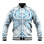 Maori Rugby Custom Ngaru Mangopare Baseball Jacket Kahui Whetu Niho Taniwha Motif
