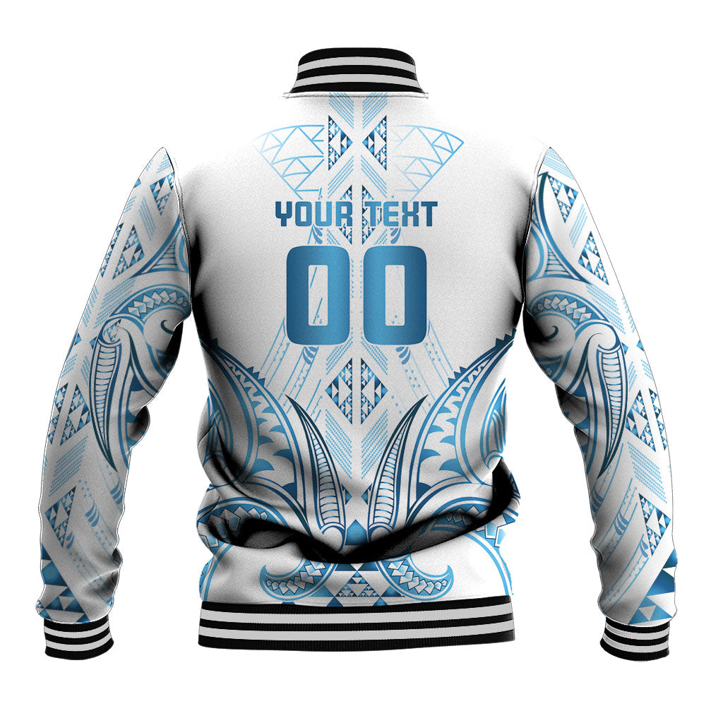 Maori Rugby Custom Ngaru Mangopare Baseball Jacket Kahui Whetu Niho Taniwha Motif