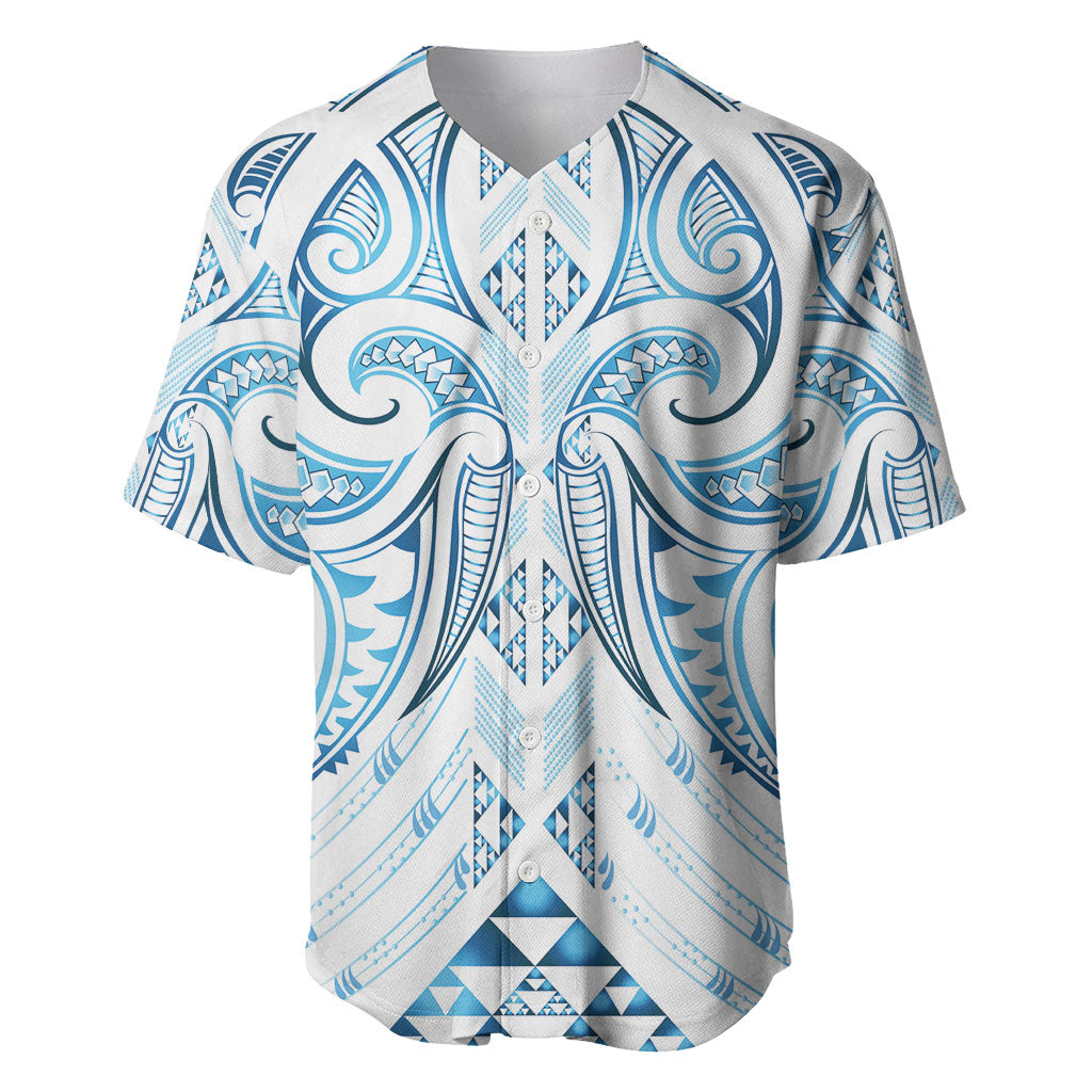 Maori Rugby Custom Ngaru Mangopare Baseball Jersey Kahui Whetu Niho Taniwha Motif