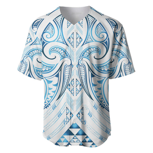 Maori Rugby Custom Ngaru Mangopare Baseball Jersey Kahui Whetu Niho Taniwha Motif