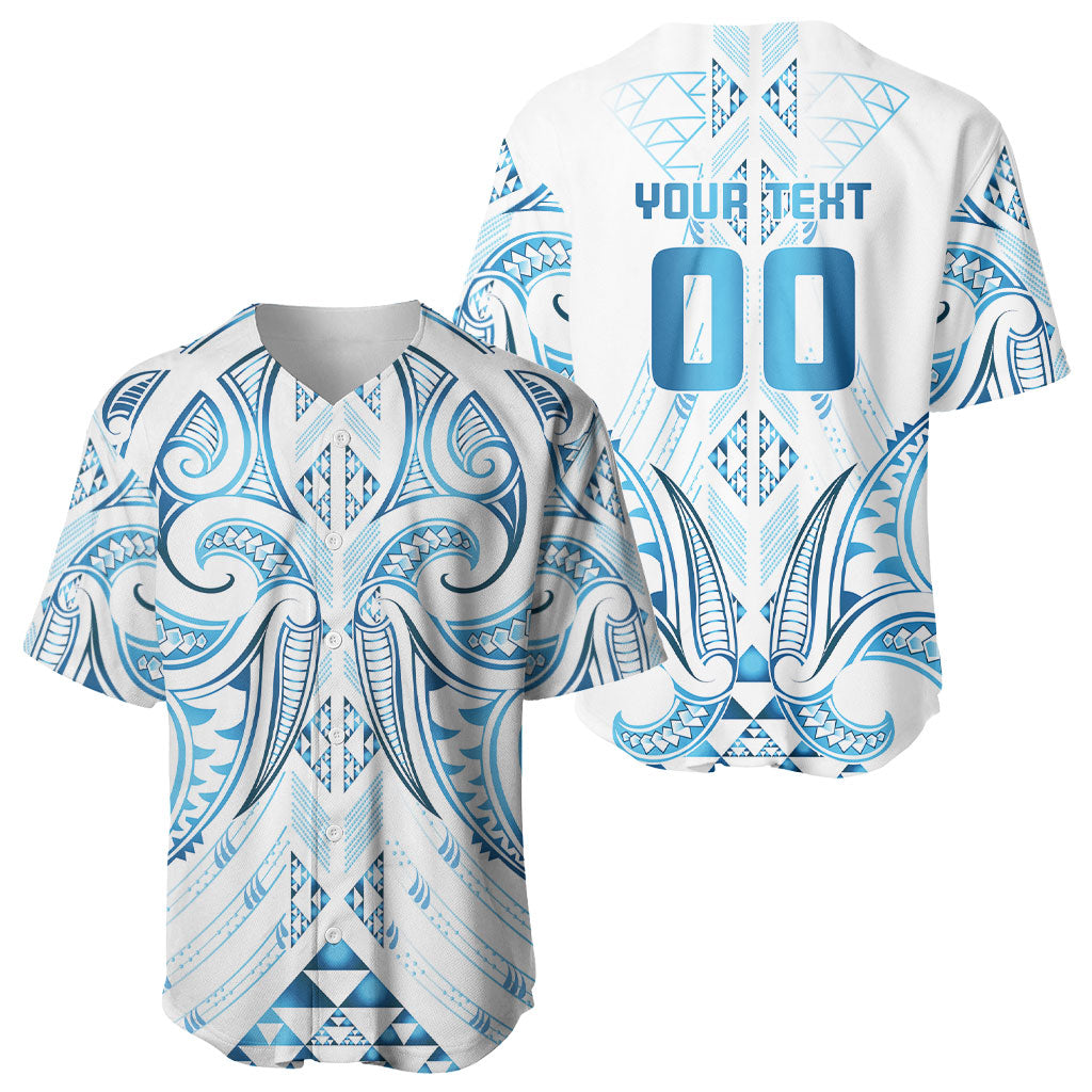 Maori Rugby Custom Ngaru Mangopare Baseball Jersey Kahui Whetu Niho Taniwha Motif