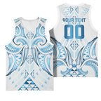 Maori Rugby Custom Ngaru Mangopare Basketball Jersey Kahui Whetu Niho Taniwha Motif