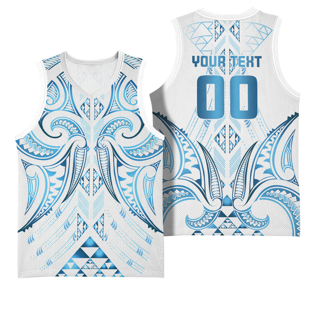 Maori Rugby Custom Ngaru Mangopare Basketball Jersey Kahui Whetu Niho Taniwha Motif