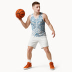 Maori Rugby Custom Ngaru Mangopare Basketball Jersey Kahui Whetu Niho Taniwha Motif