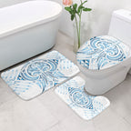 Maori Rugby Custom Ngaru Mangopare Bathroom Set Kahui Whetu Niho Taniwha Motif