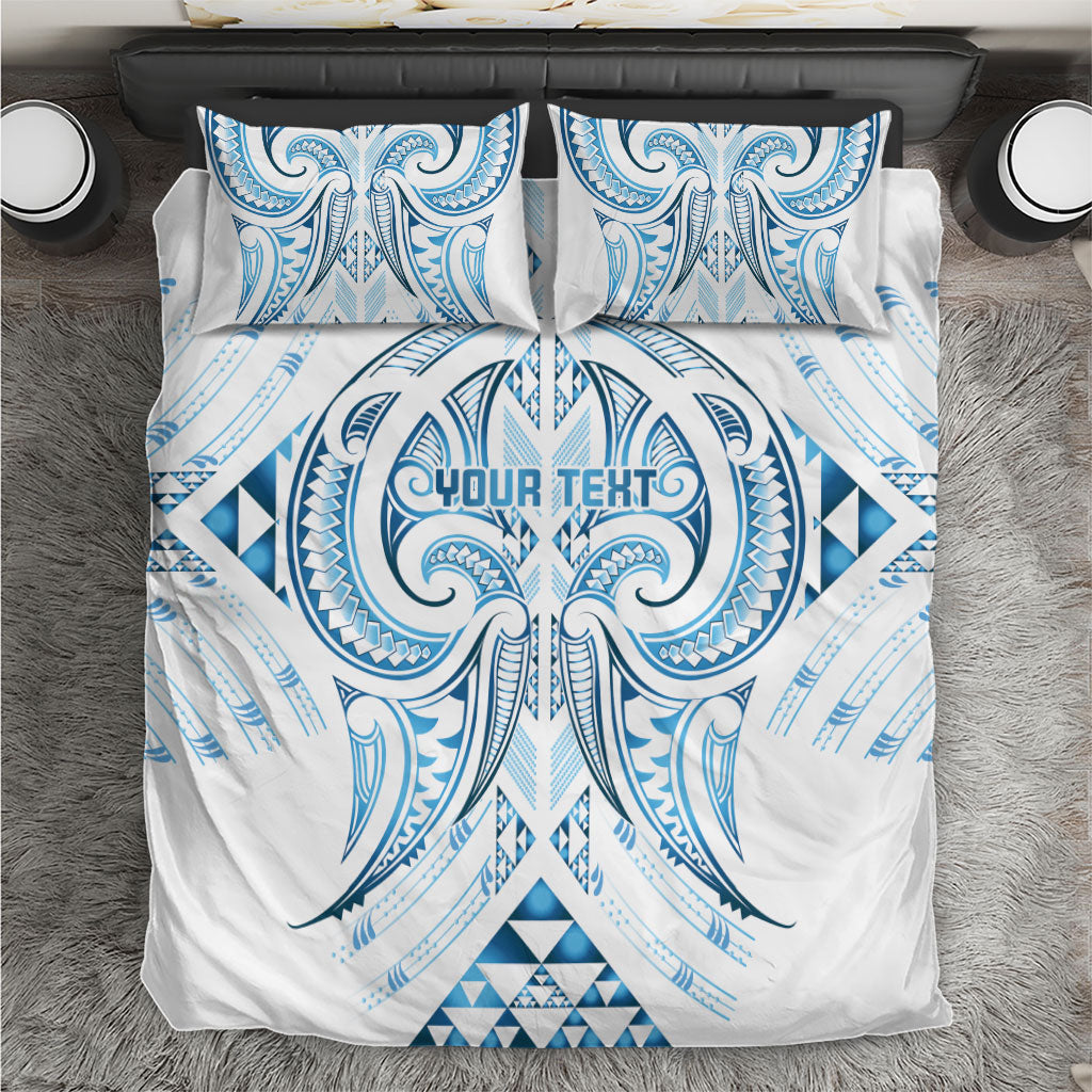 Maori Rugby Custom Ngaru Mangopare Bedding Set Kahui Whetu Niho Taniwha Motif