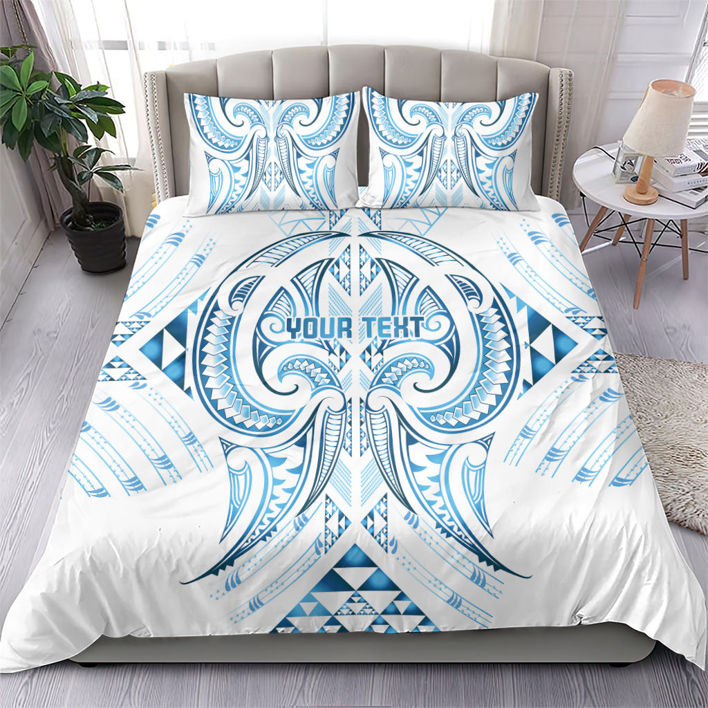 Maori Rugby Custom Ngaru Mangopare Bedding Set Kahui Whetu Niho Taniwha Motif