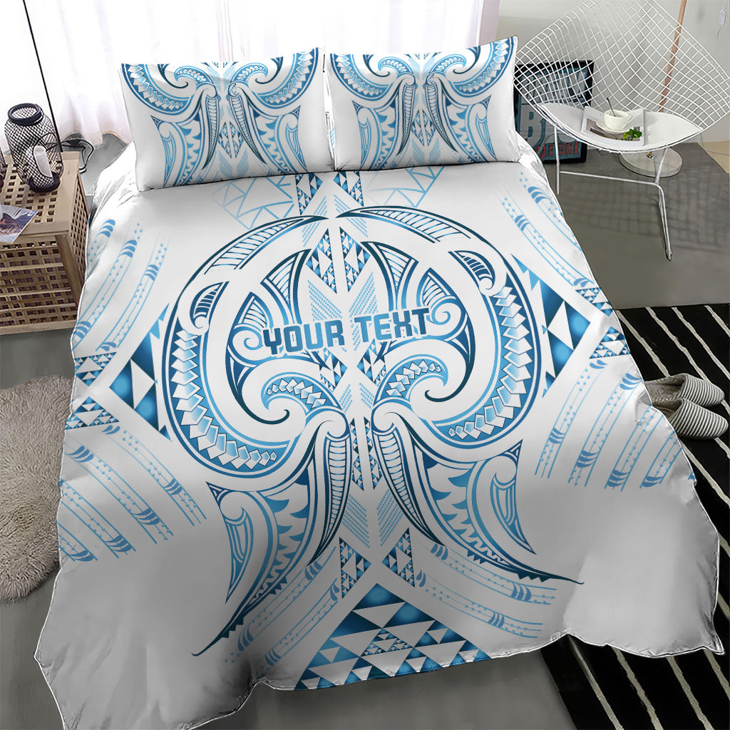 Maori Rugby Custom Ngaru Mangopare Bedding Set Kahui Whetu Niho Taniwha Motif