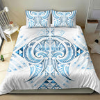 Maori Rugby Custom Ngaru Mangopare Bedding Set Kahui Whetu Niho Taniwha Motif
