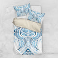 Maori Rugby Custom Ngaru Mangopare Bedding Set Kahui Whetu Niho Taniwha Motif