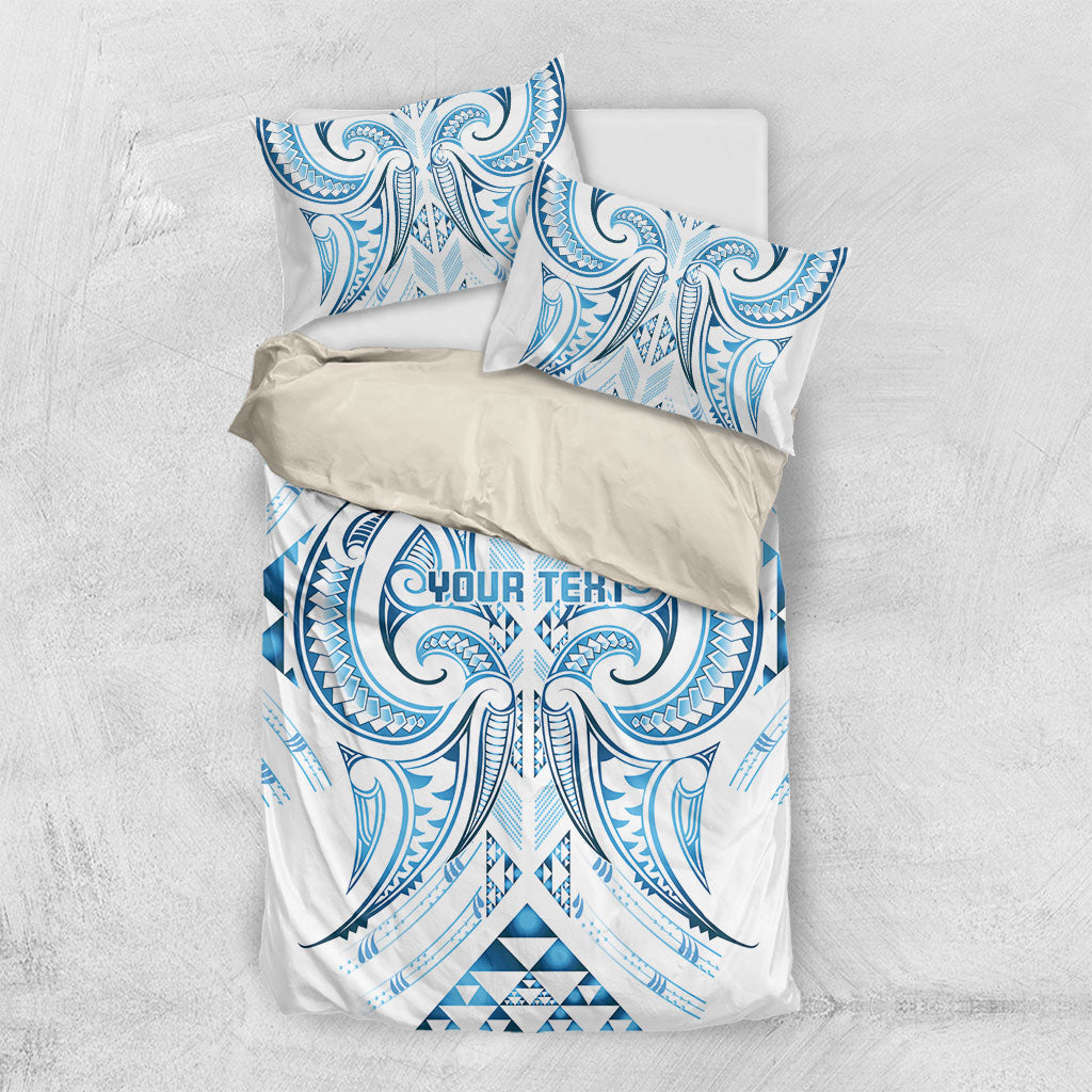 Maori Rugby Custom Ngaru Mangopare Bedding Set Kahui Whetu Niho Taniwha Motif