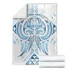 Maori Rugby Custom Ngaru Mangopare Blanket Kahui Whetu Niho Taniwha Motif