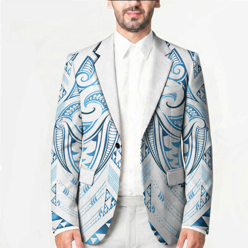 Maori Rugby Custom Ngaru Mangopare Blazer Kahui Whetu Niho Taniwha Motif