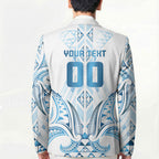 Maori Rugby Custom Ngaru Mangopare Blazer Kahui Whetu Niho Taniwha Motif