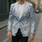 Maori Rugby Custom Ngaru Mangopare Blazer Kahui Whetu Niho Taniwha Motif