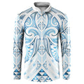 Maori Rugby Custom Ngaru Mangopare Button Sweatshirt Kahui Whetu Niho Taniwha Motif