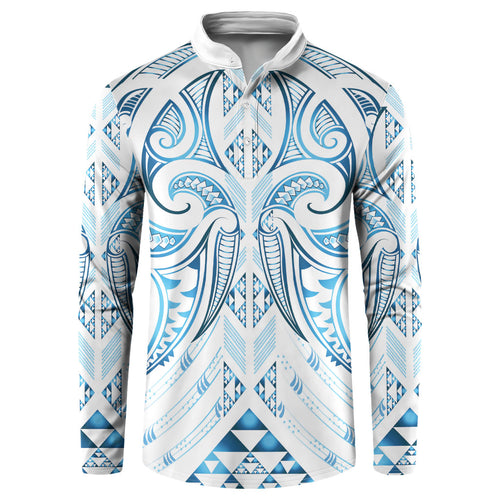 Maori Rugby Custom Ngaru Mangopare Button Sweatshirt Kahui Whetu Niho Taniwha Motif