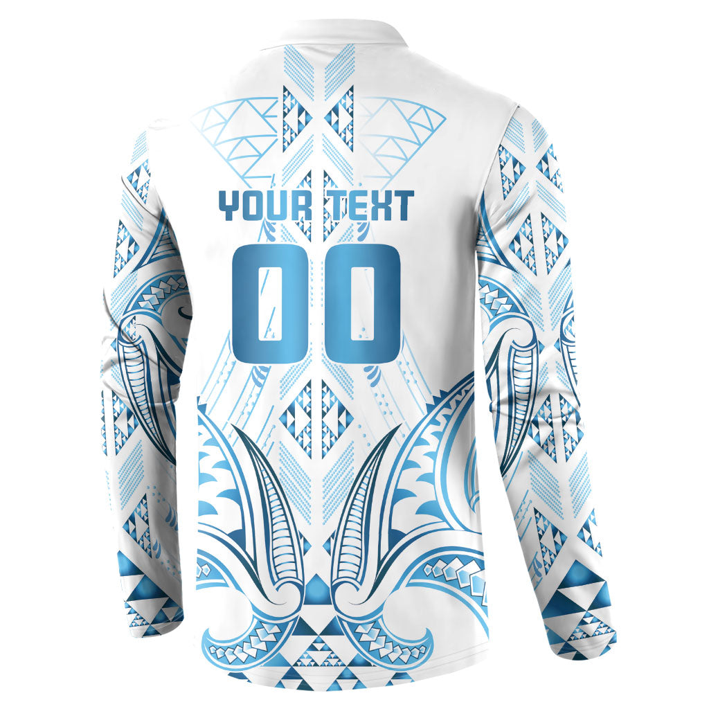 Maori Rugby Custom Ngaru Mangopare Button Sweatshirt Kahui Whetu Niho Taniwha Motif