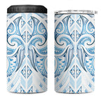 Maori Rugby Custom Ngaru Mangopare 4 in 1 Can Cooler Tumbler Kahui Whetu Niho Taniwha Motif
