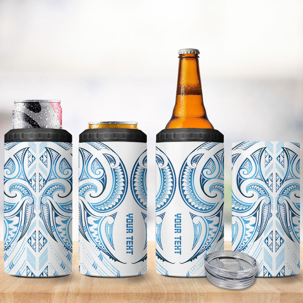 Maori Rugby Custom Ngaru Mangopare 4 in 1 Can Cooler Tumbler Kahui Whetu Niho Taniwha Motif
