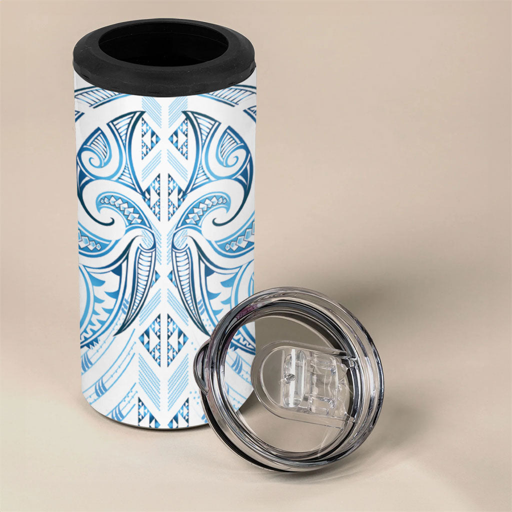 Maori Rugby Custom Ngaru Mangopare 4 in 1 Can Cooler Tumbler Kahui Whetu Niho Taniwha Motif
