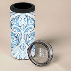 Maori Rugby Custom Ngaru Mangopare 4 in 1 Can Cooler Tumbler Kahui Whetu Niho Taniwha Motif