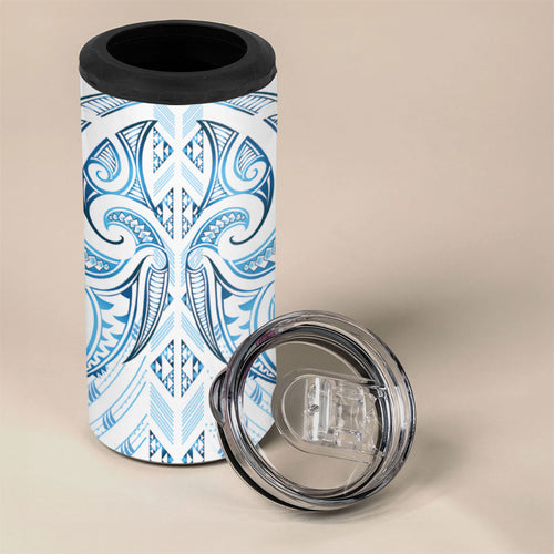 Maori Rugby Custom Ngaru Mangopare 4 in 1 Can Cooler Tumbler Kahui Whetu Niho Taniwha Motif