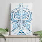 Maori Rugby Custom Ngaru Mangopare Canvas Wall Art Kahui Whetu Niho Taniwha Motif