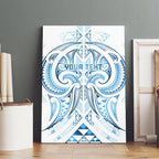 Maori Rugby Custom Ngaru Mangopare Canvas Wall Art Kahui Whetu Niho Taniwha Motif