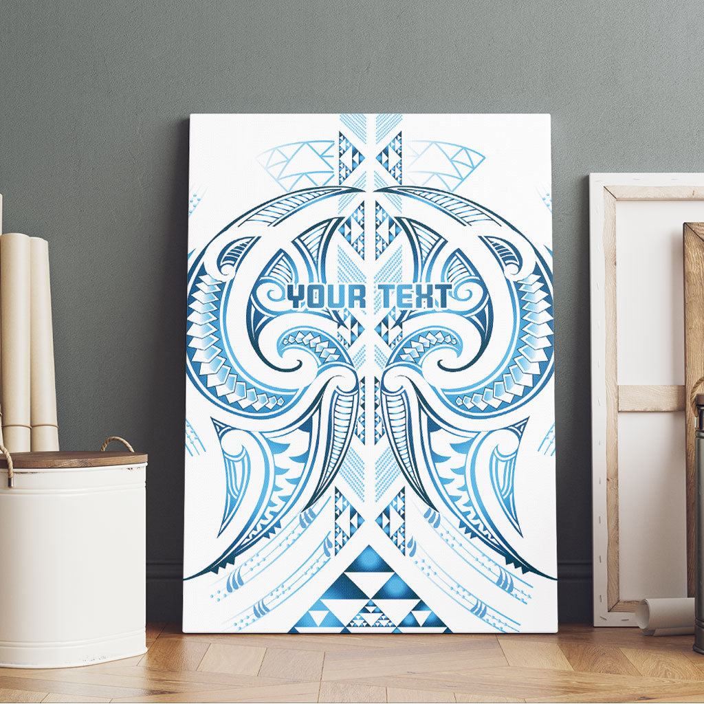 Maori Rugby Custom Ngaru Mangopare Canvas Wall Art Kahui Whetu Niho Taniwha Motif