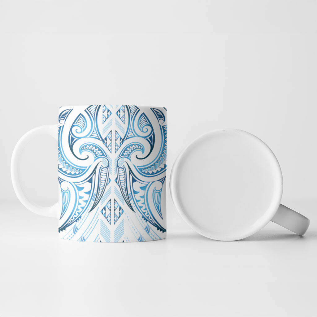 Maori Rugby Custom Ngaru Mangopare Ceramic Mug Kahui Whetu Niho Taniwha Motif