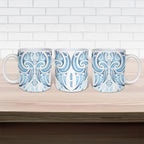 Maori Rugby Custom Ngaru Mangopare Ceramic Mug Kahui Whetu Niho Taniwha Motif