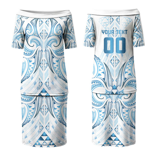 Maori Rugby Custom Ngaru Mangopare Couples Matching Puletasi and Hawaiian Shirt Kahui Whetu Niho Taniwha Motif
